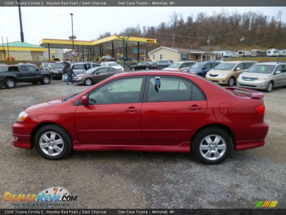 2006 Toyota Corolla S Impulse Red Pearl / Dark Charcoal Photo #4
