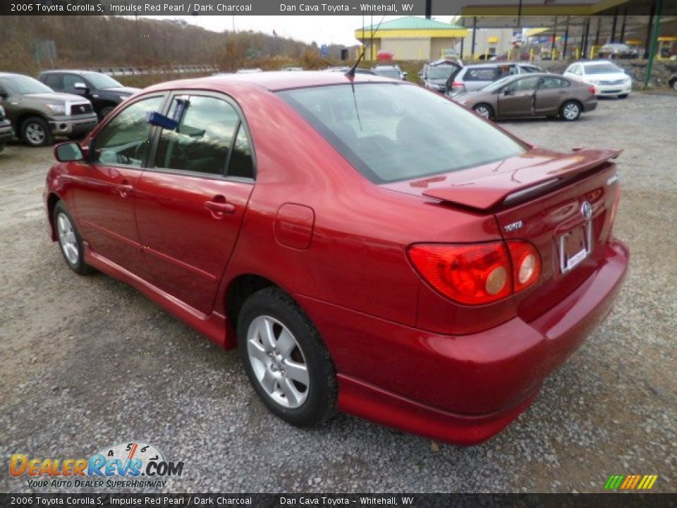 2006 Toyota Corolla S Impulse Red Pearl / Dark Charcoal Photo #5