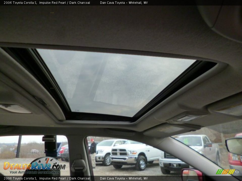 2006 Toyota Corolla S Impulse Red Pearl / Dark Charcoal Photo #9