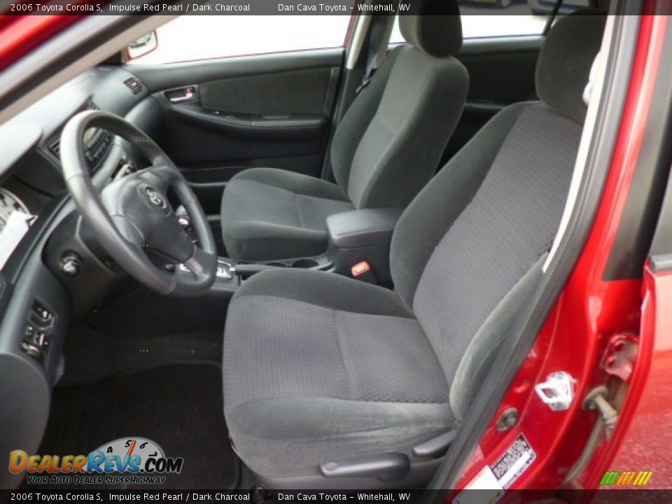 2006 Toyota Corolla S Impulse Red Pearl / Dark Charcoal Photo #11