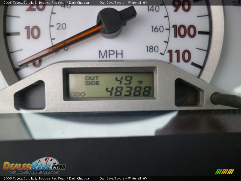 2006 Toyota Corolla S Impulse Red Pearl / Dark Charcoal Photo #15