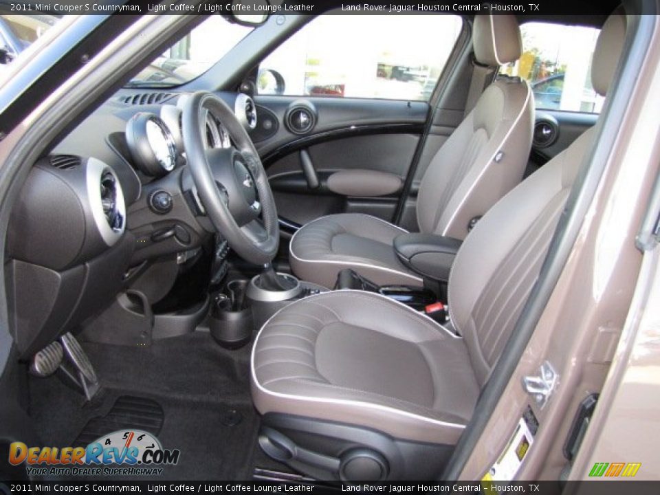2011 Mini Cooper S Countryman Light Coffee / Light Coffee Lounge Leather Photo #2
