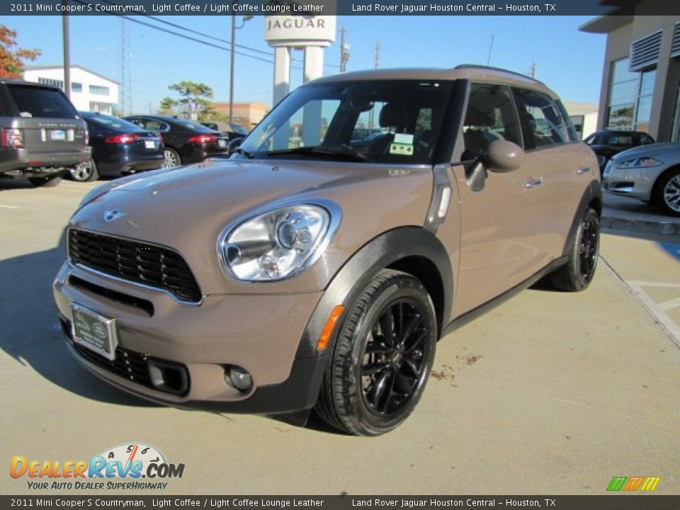 2011 Mini Cooper S Countryman Light Coffee / Light Coffee Lounge Leather Photo #5