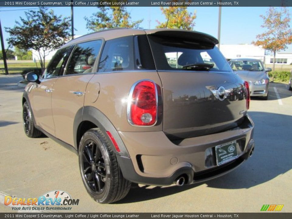 2011 Mini Cooper S Countryman Light Coffee / Light Coffee Lounge Leather Photo #8