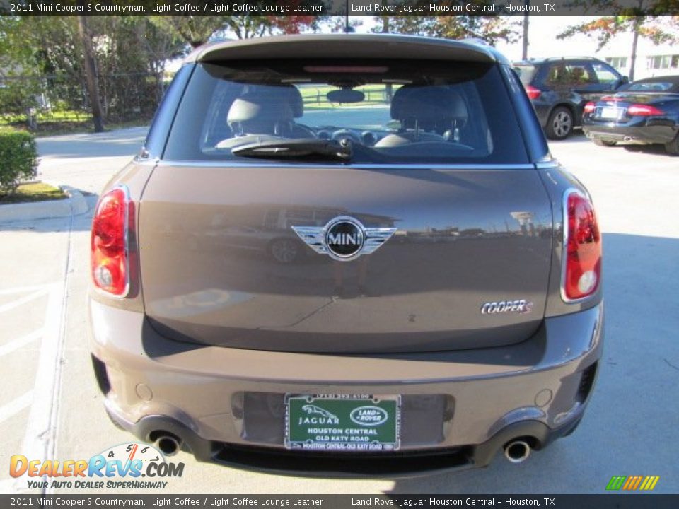 2011 Mini Cooper S Countryman Light Coffee / Light Coffee Lounge Leather Photo #9