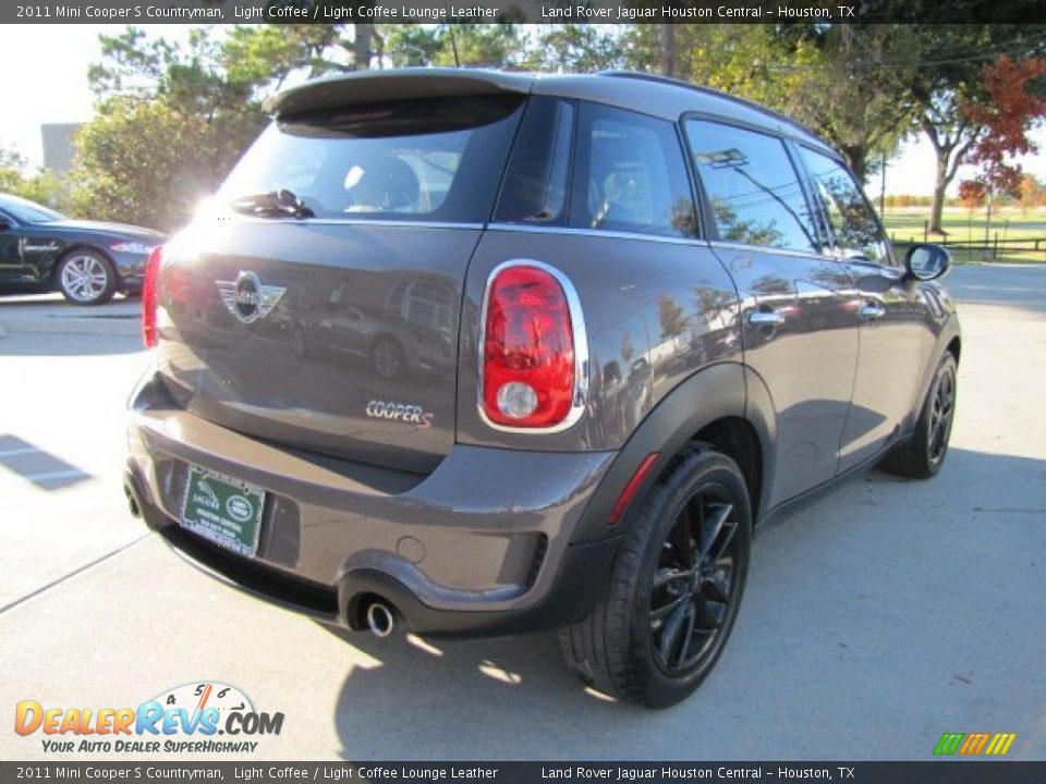 2011 Mini Cooper S Countryman Light Coffee / Light Coffee Lounge Leather Photo #10