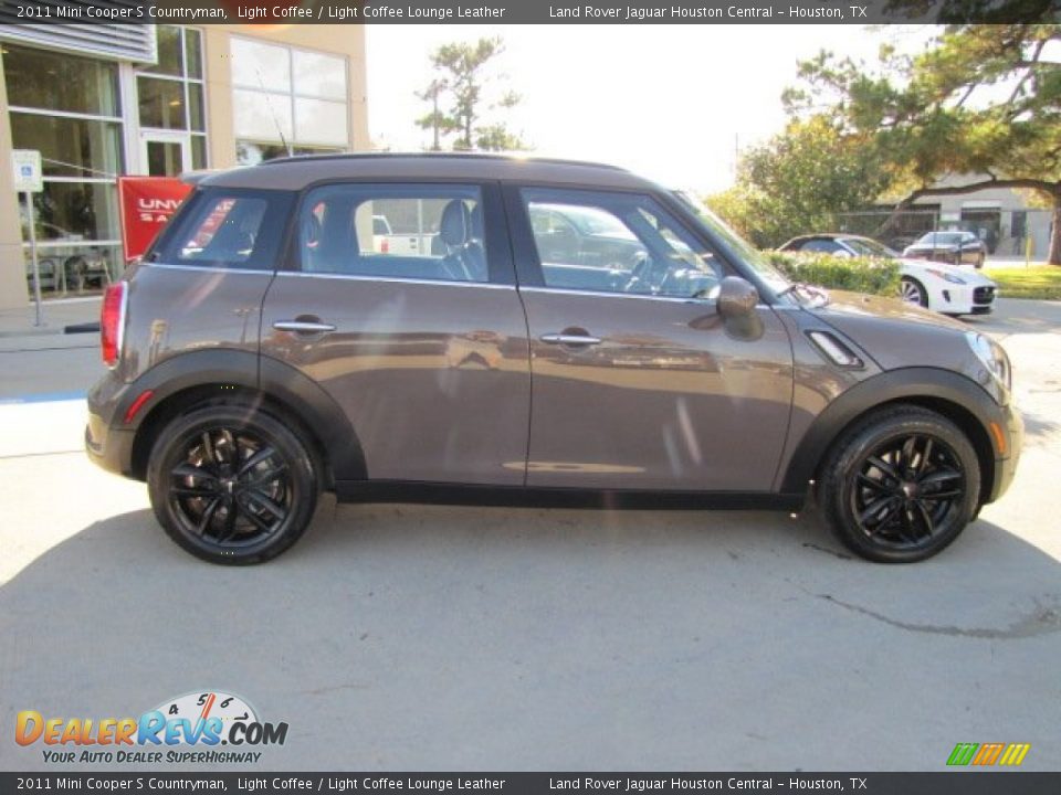 2011 Mini Cooper S Countryman Light Coffee / Light Coffee Lounge Leather Photo #11