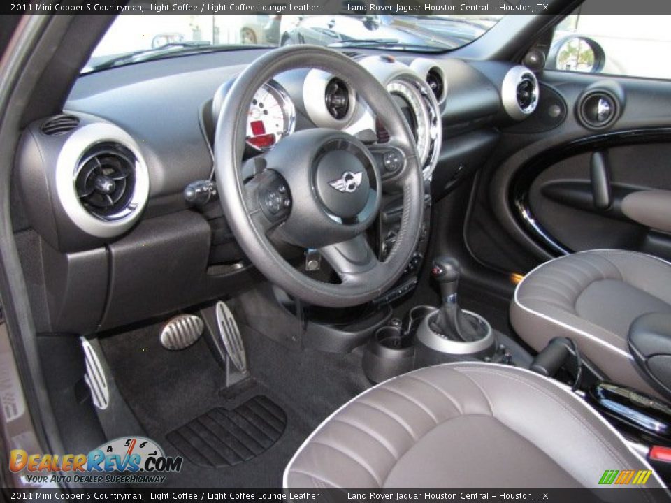 2011 Mini Cooper S Countryman Light Coffee / Light Coffee Lounge Leather Photo #12