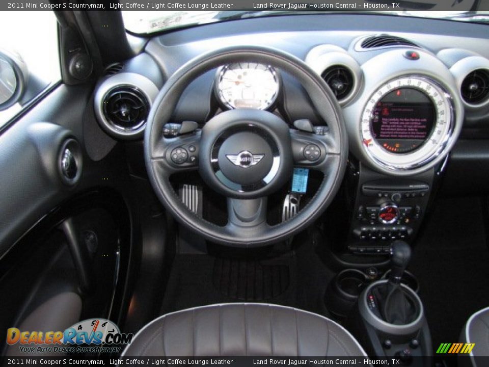 2011 Mini Cooper S Countryman Light Coffee / Light Coffee Lounge Leather Photo #13