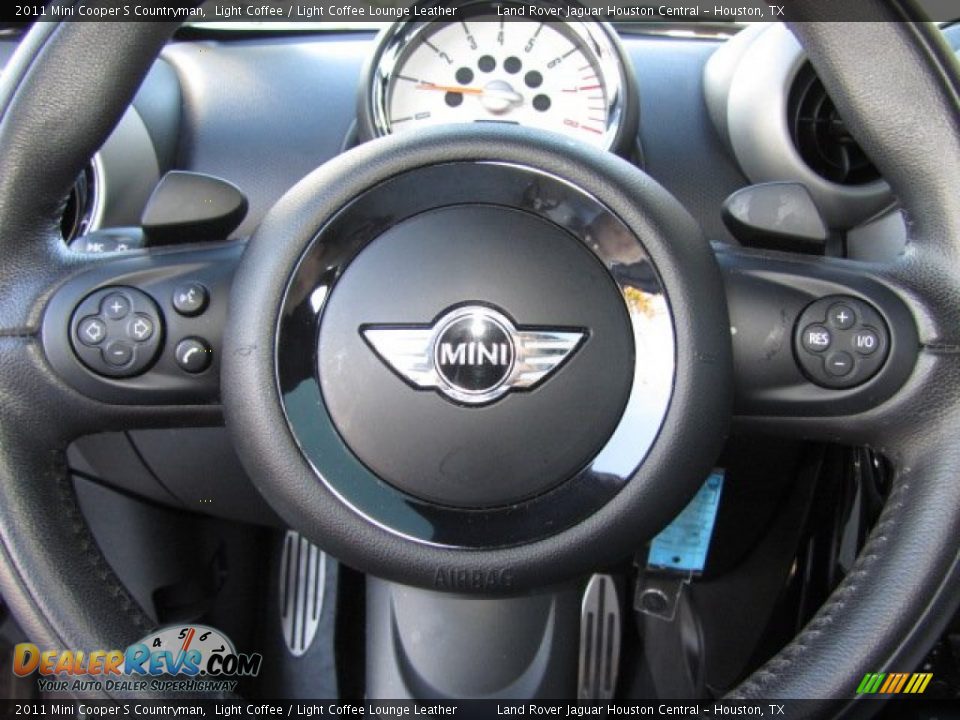 2011 Mini Cooper S Countryman Light Coffee / Light Coffee Lounge Leather Photo #14