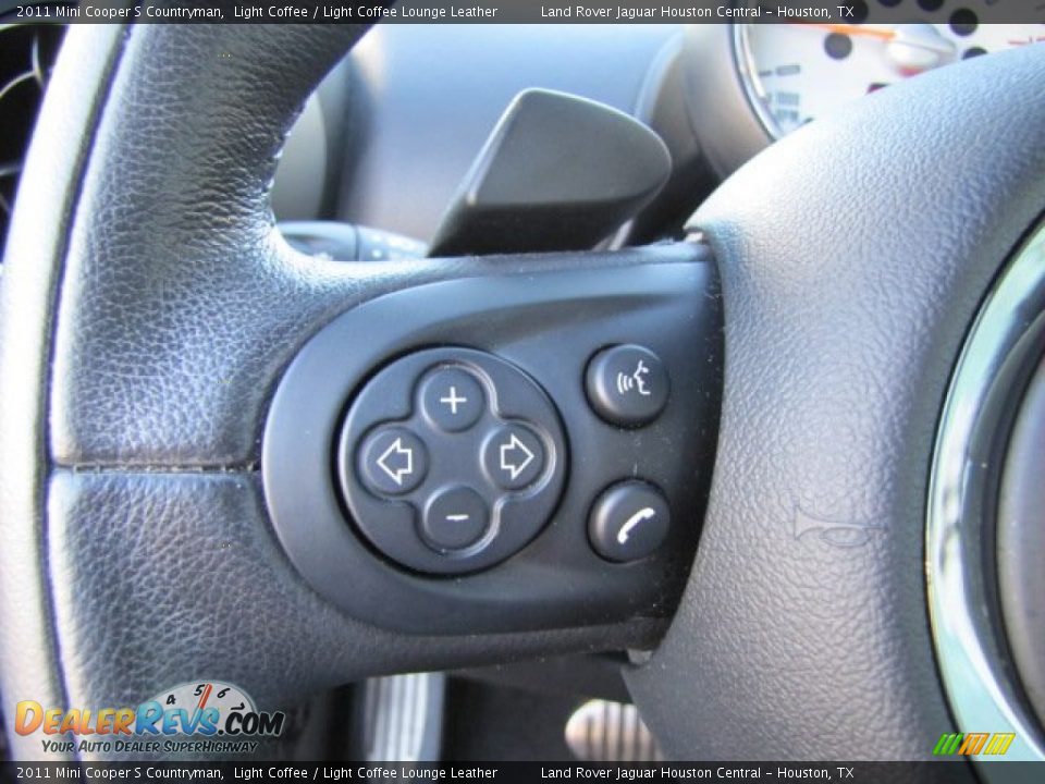 2011 Mini Cooper S Countryman Light Coffee / Light Coffee Lounge Leather Photo #15