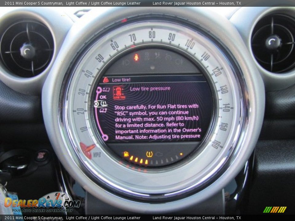 2011 Mini Cooper S Countryman Light Coffee / Light Coffee Lounge Leather Photo #18