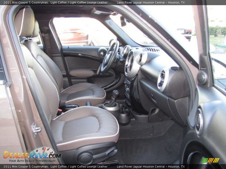 2011 Mini Cooper S Countryman Light Coffee / Light Coffee Lounge Leather Photo #20