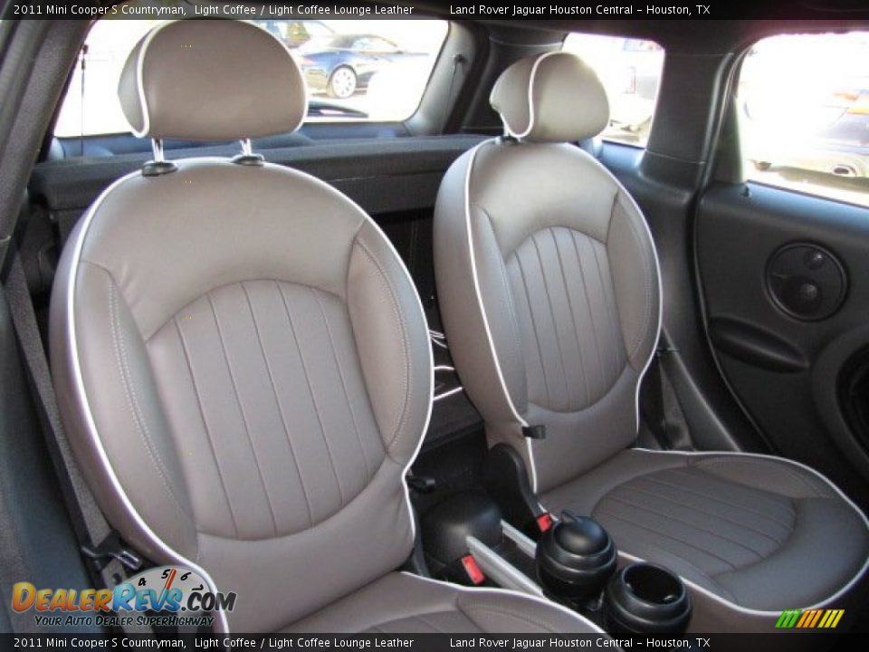 2011 Mini Cooper S Countryman Light Coffee / Light Coffee Lounge Leather Photo #28