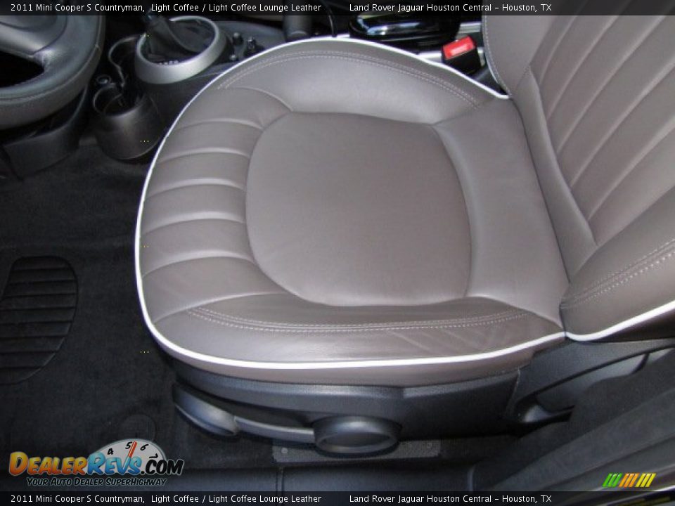 2011 Mini Cooper S Countryman Light Coffee / Light Coffee Lounge Leather Photo #32