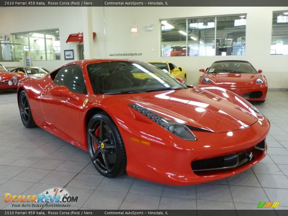 Front 3/4 View of 2010 Ferrari 458 Italia Photo #7