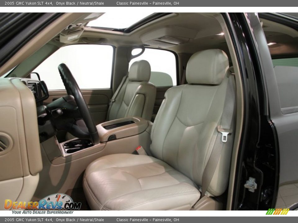 2005 GMC Yukon SLT 4x4 Onyx Black / Neutral/Shale Photo #6