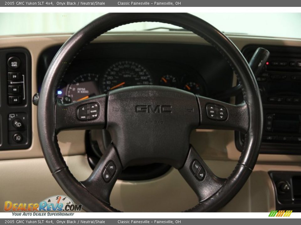 2005 GMC Yukon SLT 4x4 Onyx Black / Neutral/Shale Photo #8