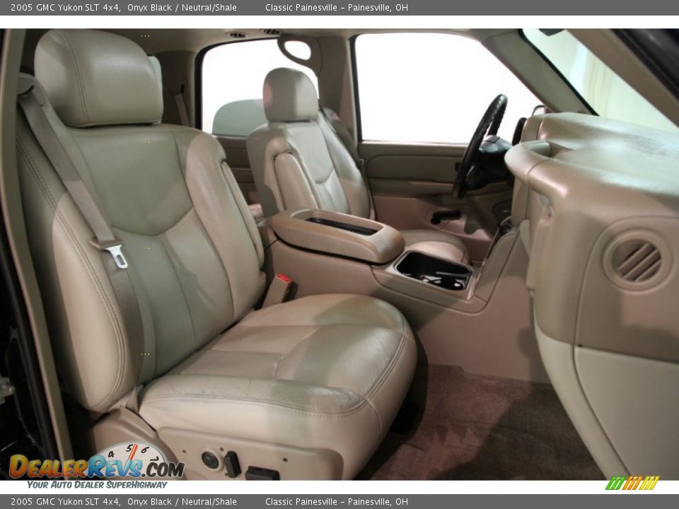 2005 GMC Yukon SLT 4x4 Onyx Black / Neutral/Shale Photo #14