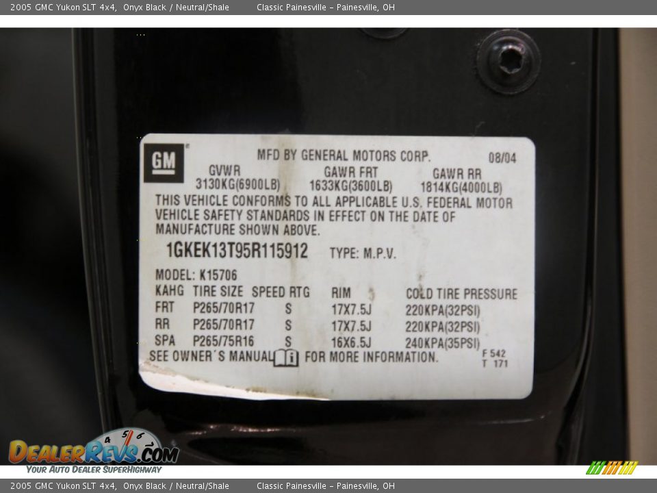 2005 GMC Yukon SLT 4x4 Onyx Black / Neutral/Shale Photo #25