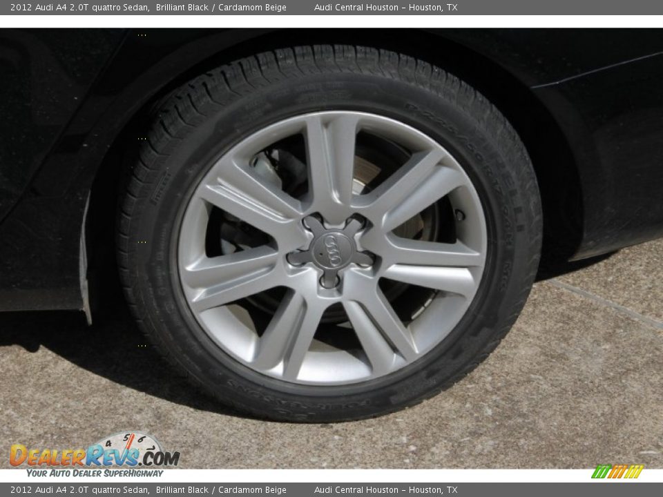 2012 Audi A4 2.0T quattro Sedan Brilliant Black / Cardamom Beige Photo #5