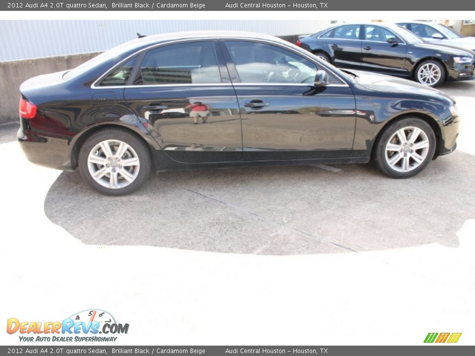 2012 Audi A4 2.0T quattro Sedan Brilliant Black / Cardamom Beige Photo #9