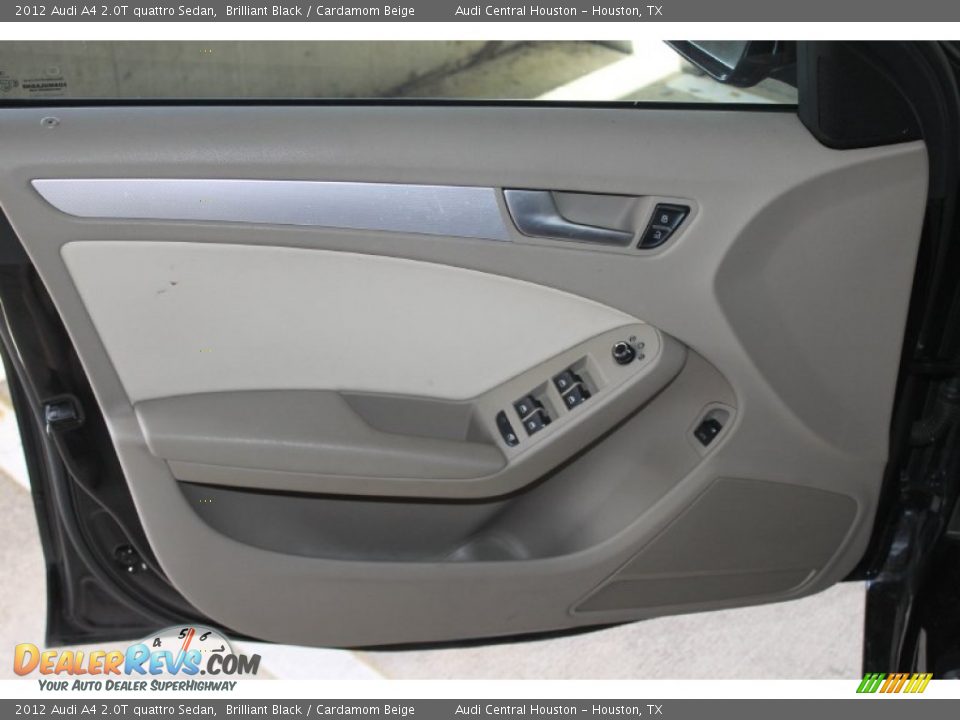 2012 Audi A4 2.0T quattro Sedan Brilliant Black / Cardamom Beige Photo #10