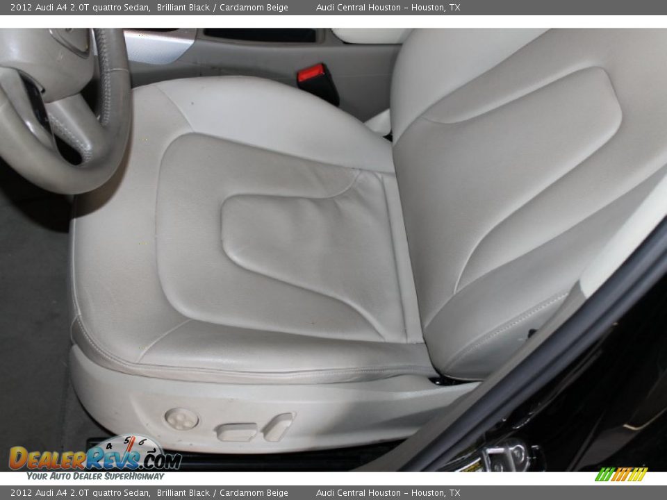 2012 Audi A4 2.0T quattro Sedan Brilliant Black / Cardamom Beige Photo #11