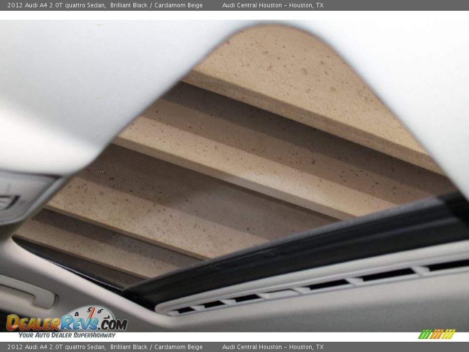 2012 Audi A4 2.0T quattro Sedan Brilliant Black / Cardamom Beige Photo #15