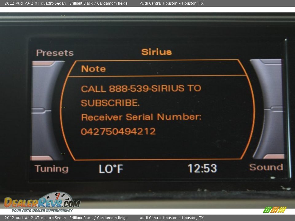 2012 Audi A4 2.0T quattro Sedan Brilliant Black / Cardamom Beige Photo #17