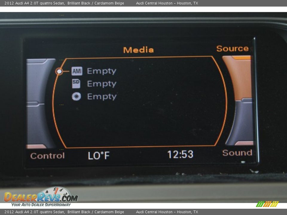 2012 Audi A4 2.0T quattro Sedan Brilliant Black / Cardamom Beige Photo #18