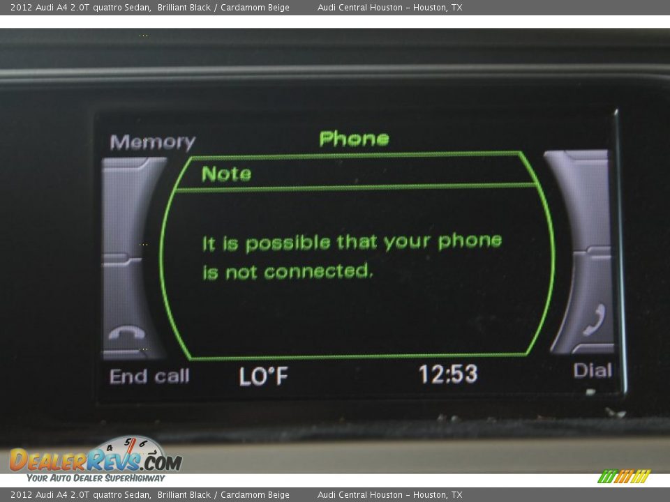 2012 Audi A4 2.0T quattro Sedan Brilliant Black / Cardamom Beige Photo #19