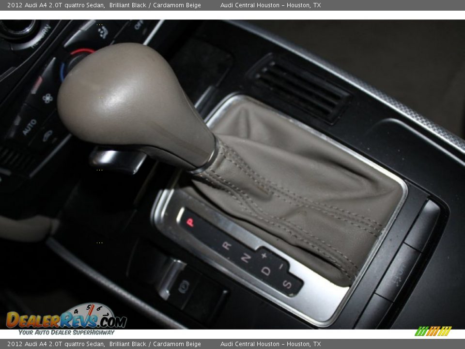 2012 Audi A4 2.0T quattro Sedan Brilliant Black / Cardamom Beige Photo #21