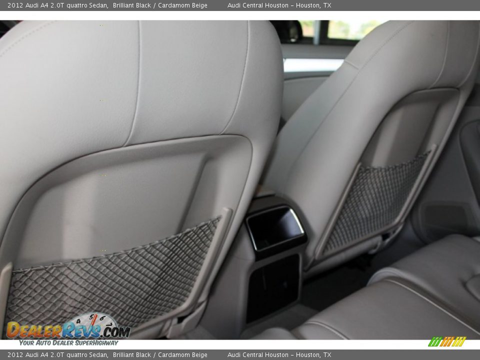 2012 Audi A4 2.0T quattro Sedan Brilliant Black / Cardamom Beige Photo #24