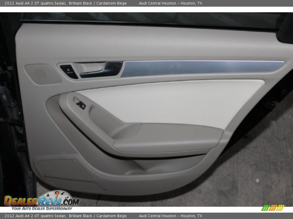 2012 Audi A4 2.0T quattro Sedan Brilliant Black / Cardamom Beige Photo #27