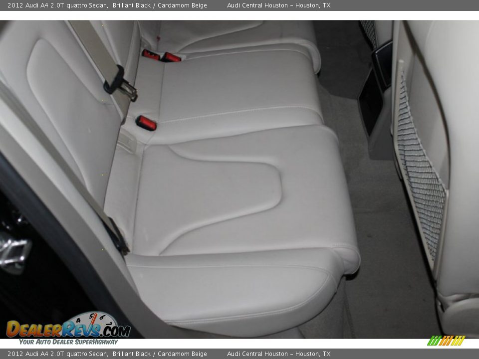 2012 Audi A4 2.0T quattro Sedan Brilliant Black / Cardamom Beige Photo #28