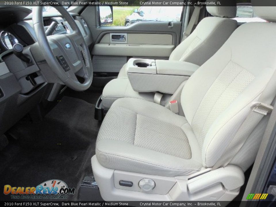 2010 Ford F150 XLT SuperCrew Dark Blue Pearl Metallic / Medium Stone Photo #4
