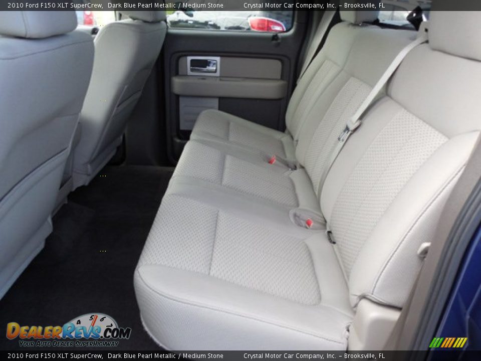 2010 Ford F150 XLT SuperCrew Dark Blue Pearl Metallic / Medium Stone Photo #5