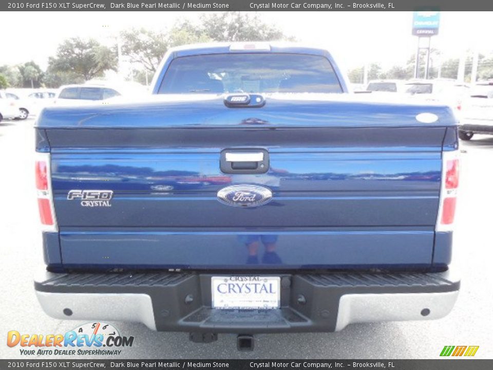 2010 Ford F150 XLT SuperCrew Dark Blue Pearl Metallic / Medium Stone Photo #7
