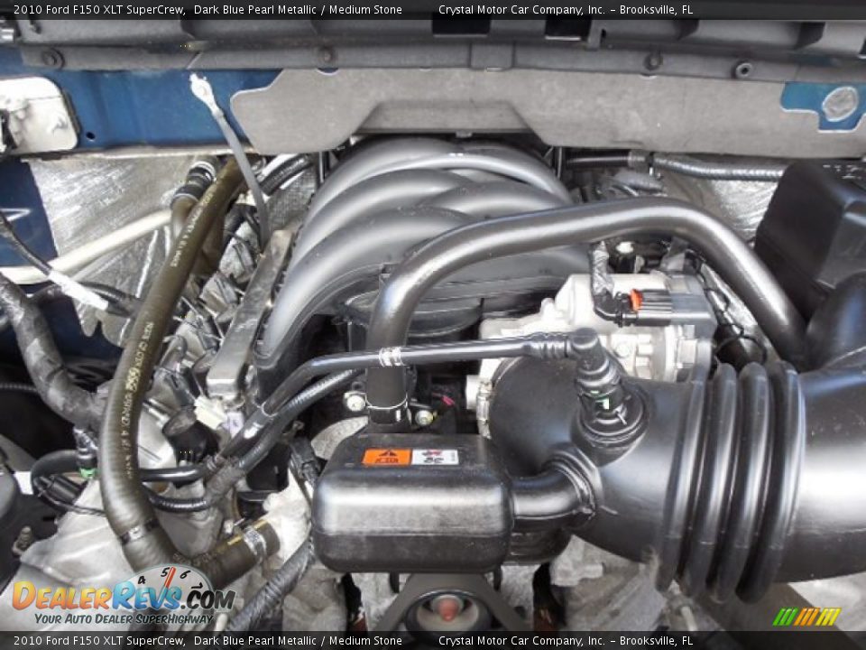 2010 Ford F150 XLT SuperCrew Dark Blue Pearl Metallic / Medium Stone Photo #16