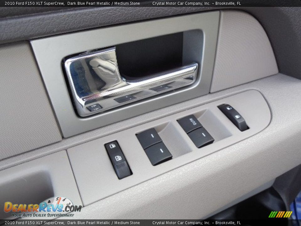 2010 Ford F150 XLT SuperCrew Dark Blue Pearl Metallic / Medium Stone Photo #17