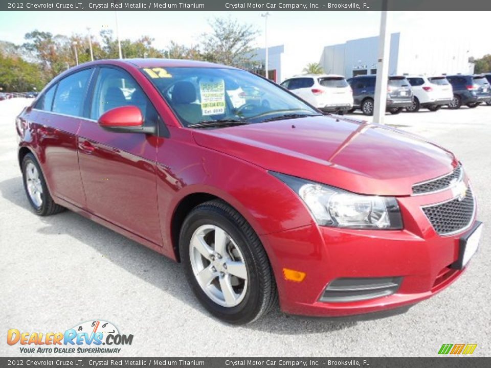 2012 Chevrolet Cruze LT Crystal Red Metallic / Medium Titanium Photo #10