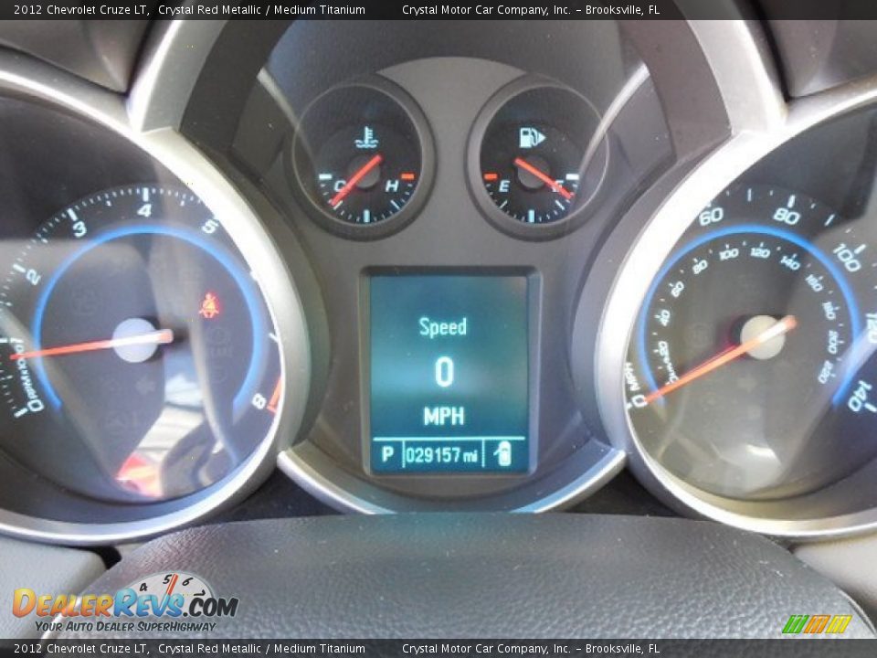 2012 Chevrolet Cruze LT Crystal Red Metallic / Medium Titanium Photo #18
