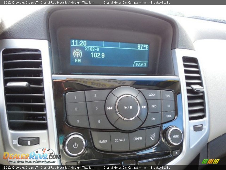 2012 Chevrolet Cruze LT Crystal Red Metallic / Medium Titanium Photo #19