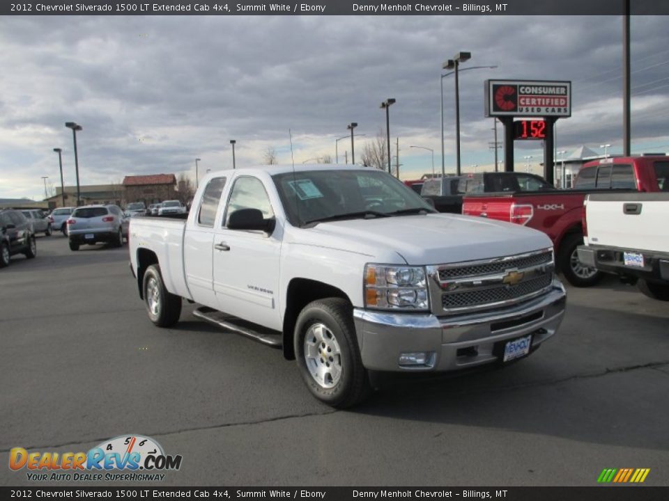 2012 Chevrolet Silverado 1500 LT Extended Cab 4x4 Summit White / Ebony Photo #1