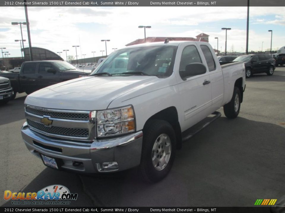 2012 Chevrolet Silverado 1500 LT Extended Cab 4x4 Summit White / Ebony Photo #2