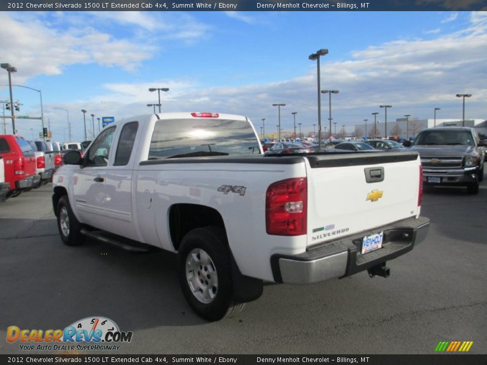 2012 Chevrolet Silverado 1500 LT Extended Cab 4x4 Summit White / Ebony Photo #3