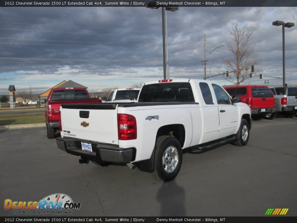 2012 Chevrolet Silverado 1500 LT Extended Cab 4x4 Summit White / Ebony Photo #5