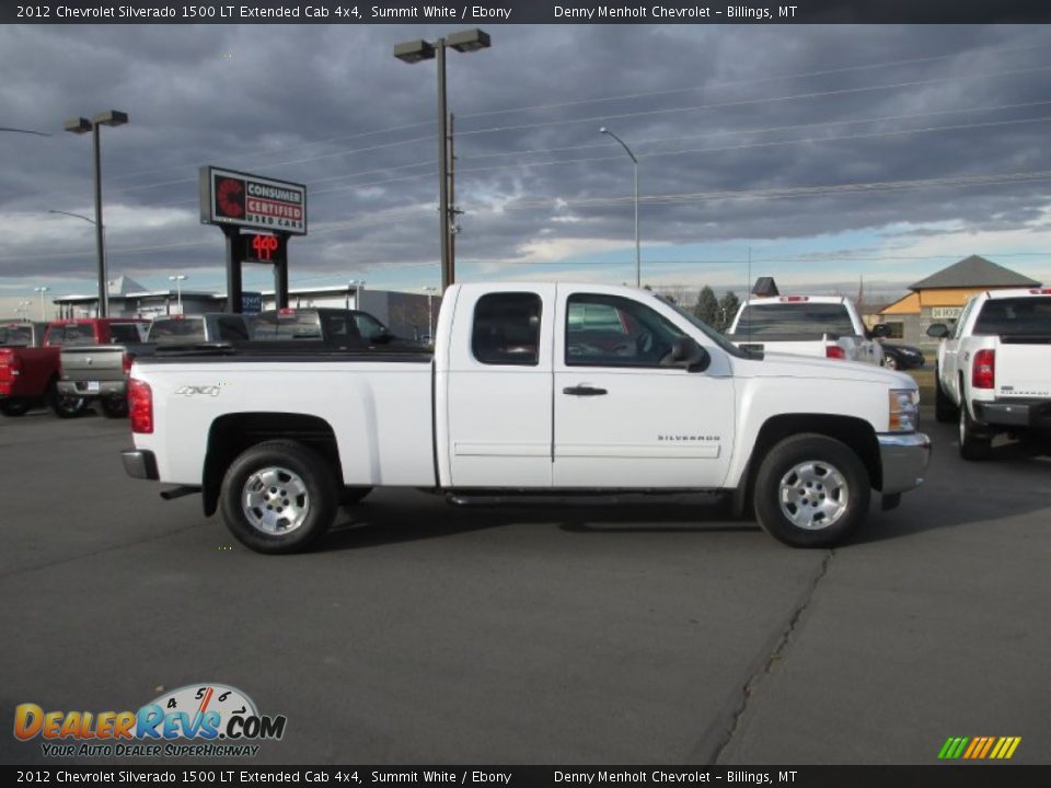 2012 Chevrolet Silverado 1500 LT Extended Cab 4x4 Summit White / Ebony Photo #6