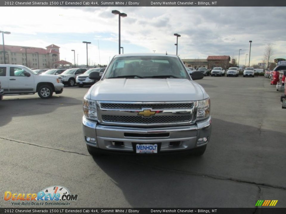 2012 Chevrolet Silverado 1500 LT Extended Cab 4x4 Summit White / Ebony Photo #7